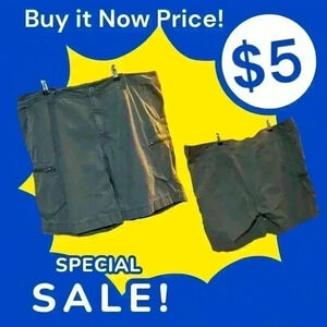 Men’s Gander Mountain Green Cargo Shorts Size 42